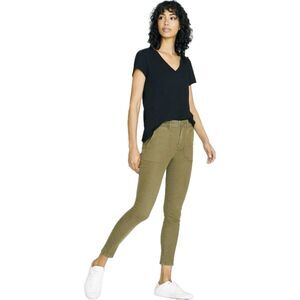 Sanctuary Low Rise Flat Front Pants Army Green Size 29